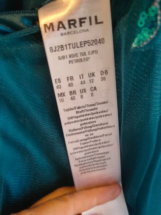 Vestido Fiesta Marfil Barcelona 8JB1 NUEVO