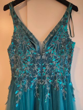 Vestido Fiesta Marfil Barcelona 8JB1 NUEVO