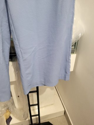 Pantalones anchos azules