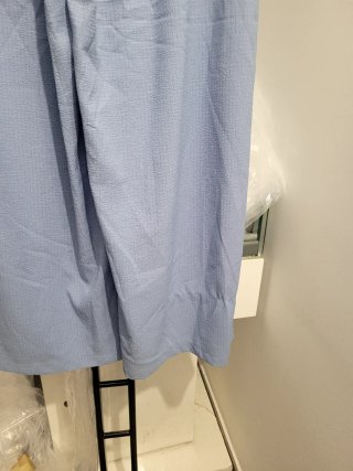 Pantalones anchos azules