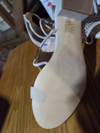 Sandalias de piel beige talla 39 Bruno Premi,