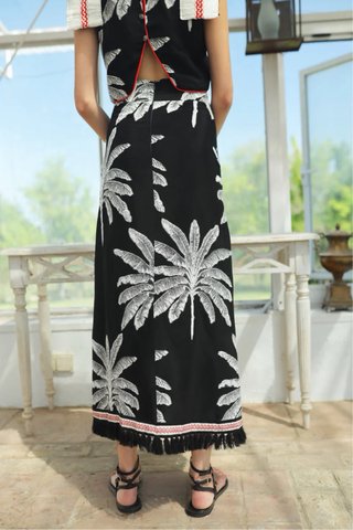 Conjunto Panambi Top y Falda Palmeras