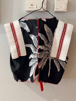Conjunto Panambi Top y Falda Palmeras