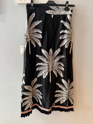 Conjunto Panambi Top y Falda Palmeras