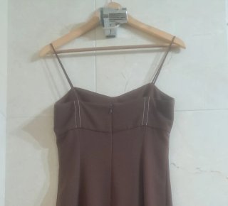 Vestido Zara Talla S Marrón