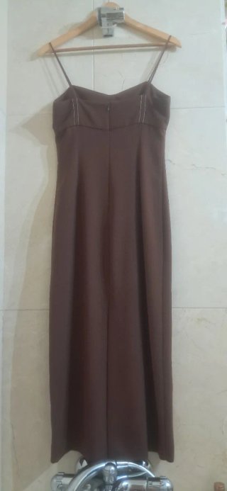 Vestido Zara Talla S Marrón