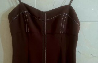 Vestido Zara Talla S Marrón