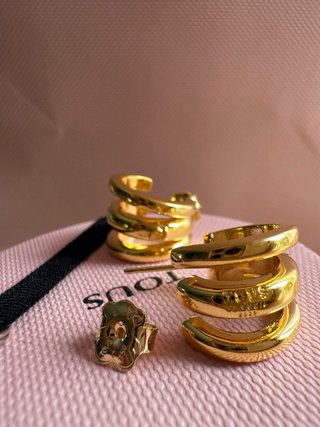 Pendientes Tous Triple Aro oro