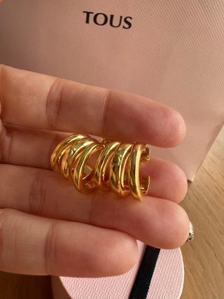 Pendientes Tous Triple Aro oro