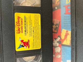 VHS Lo mejor de Mickey + Lo mejor de Donald