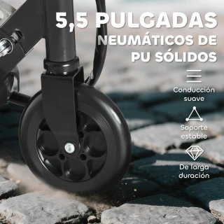 Patinete Eléctrico Negro infantil  plegable + 7 a