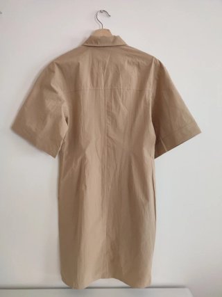 Vestido camisero Mango beige