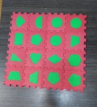 Alfombra Puzzle Goma Formas Geométricas