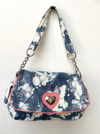 BOLSO DENIM VINTAGE COQUETTE HOMBRO AZUL Y2K RETRO