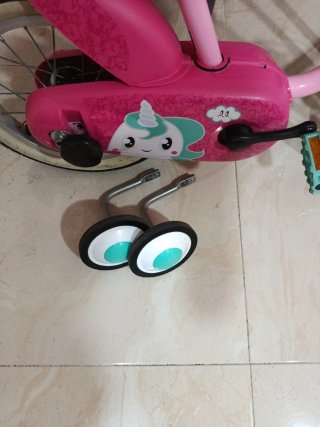Bicicleta infantil rosa con unicornio no se envía