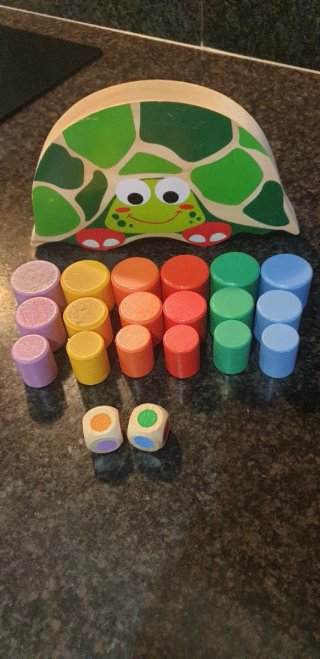 Juego de madera Tortuga con bloques