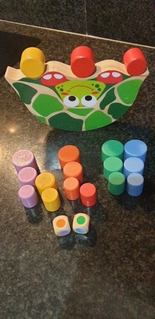 Juego de madera Tortuga con bloques