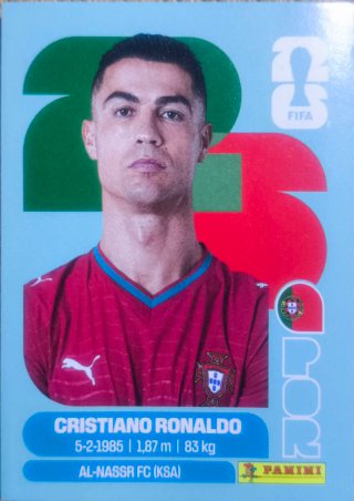 Cromo Mundial 2026 Cristiano Ronaldo