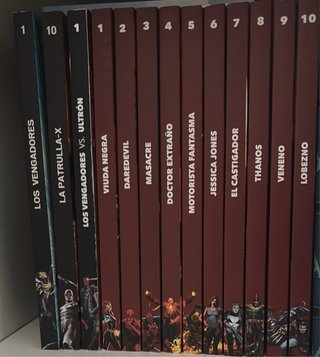 Libro-comic personajes Marvel.