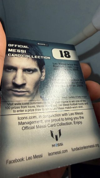 Cromo Leo Messi Colección Limitada Icons