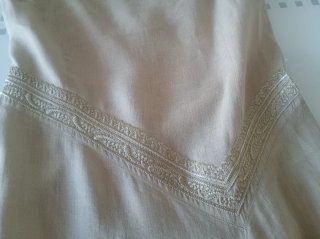 Vestido Massimo Dutti Lino Beige T.36
