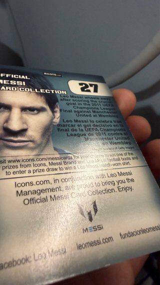 Cromo Messi 2013 - Colección Oficial Icons