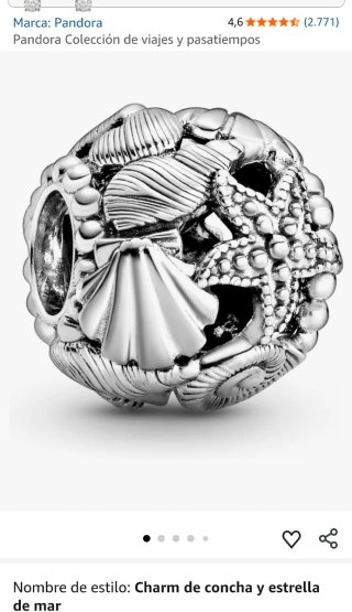 2 Charm Pandora Marinos Plata