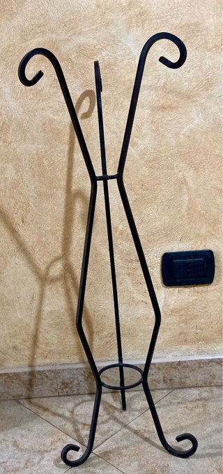 Espositore Piante Ferro Battuto Nero