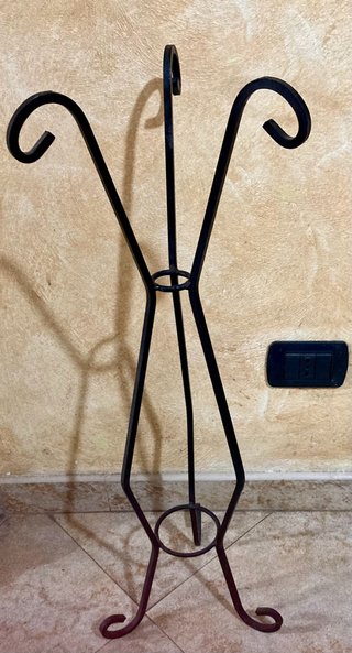 Espositore Piante Ferro Battuto Nero
