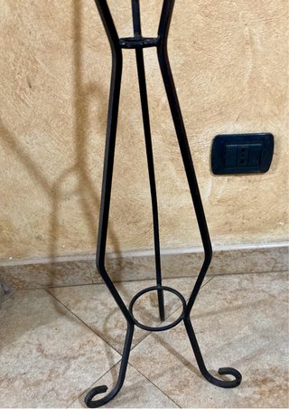 Espositore Piante Ferro Battuto Nero
