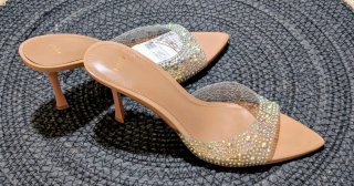 Sandalias Mango Tacon Brillantes