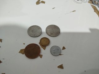 Lote de 5 monedas antiguas