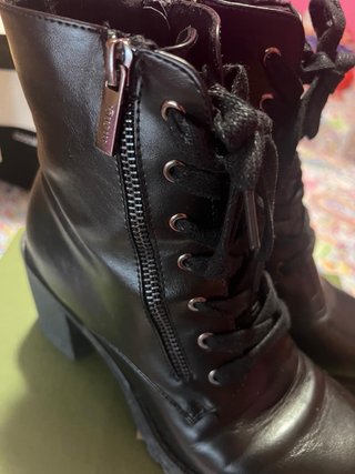 Botines Mustang Piel Negro Talla 38