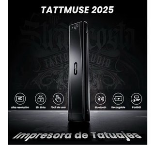 Impresora de Tatuajes Portátil Negra
