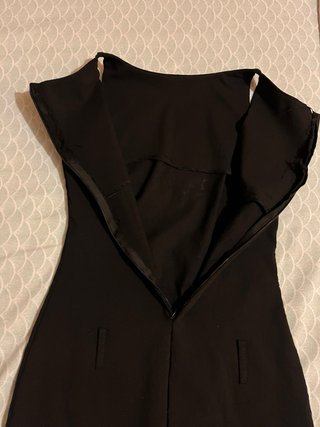 Abito tubino nero corto elegante Made in Italy