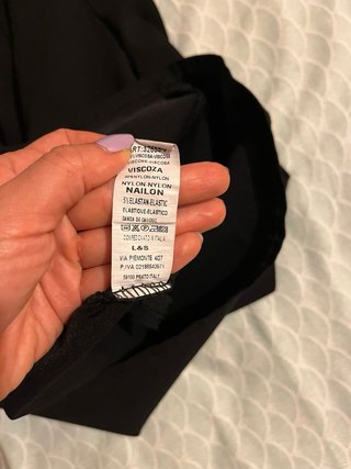 Abito tubino nero corto elegante Made in Italy