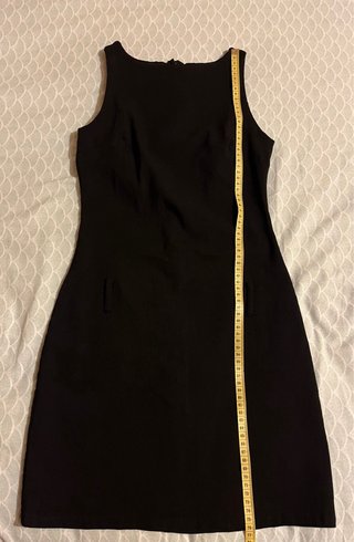 Abito tubino nero corto elegante Made in Italy