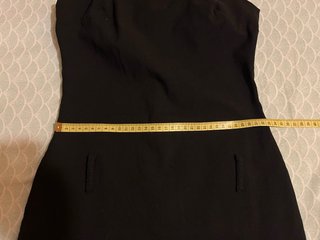 Abito tubino nero corto elegante Made in Italy