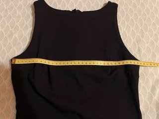 Abito tubino nero corto elegante Made in Italy