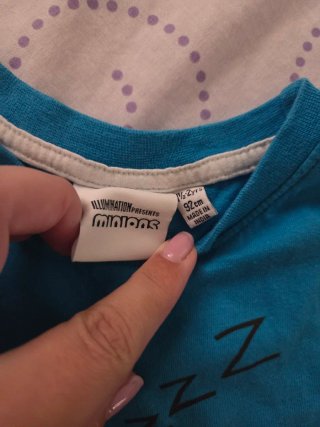 Pijama infantil Minions azul y gris