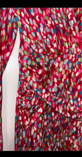 Vestido invitada fiesta estampado multicolor