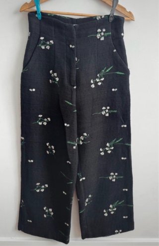 Conjunto Zara top y pantalón estampado flores