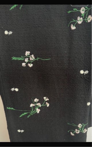 Conjunto Zara top y pantalón estampado flores