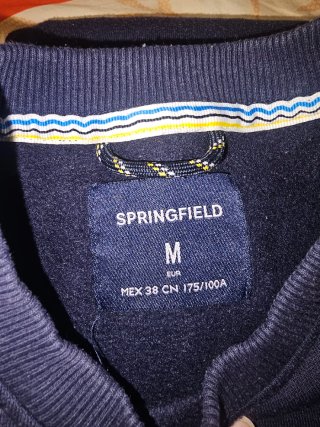 Sudadera Azul Marino Springfield Talla M