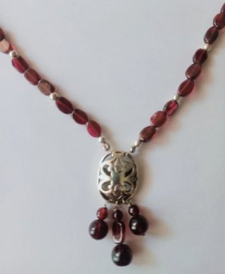 Collar Granates y Plata 925