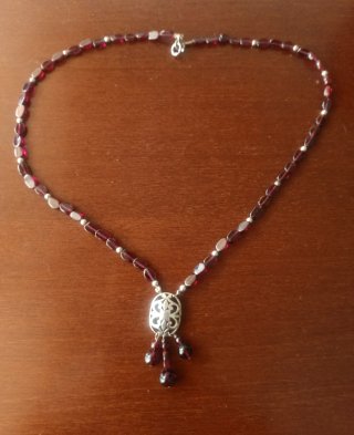 Collar Granates y Plata 925