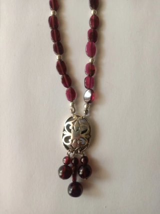 Collar Granates y Plata 925
