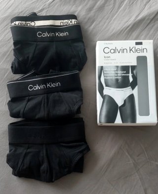 3 Calzoncillos Calvin Klein Negro Talla M