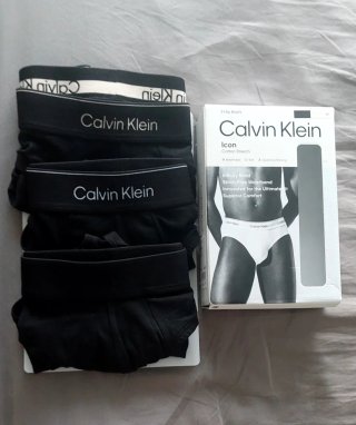 3 Calzoncillos Calvin Klein Negro Talla M