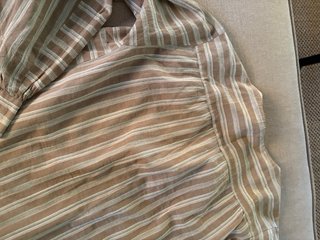 Camisa Massimo Dutti Rayas Beige